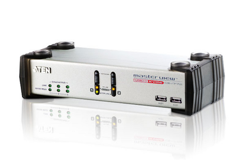 ATEN CS1772 KVM switch Black, Grey – image 1