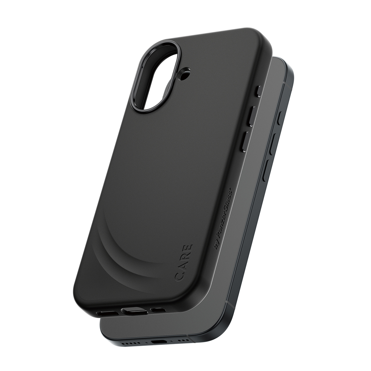 PanzerGlass CARE™ by PanzerGlass® Flow Case Black w. Haptic Button & MagSafe iPhone 17