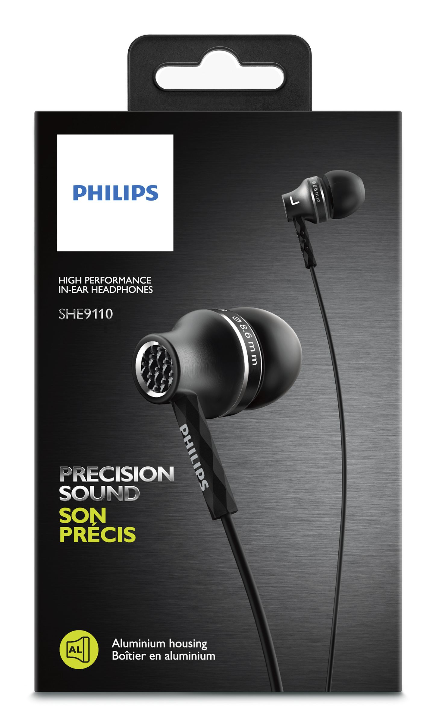 Philips SHE9110BK/00 headphones/headset Wired In-ear Black – image 2