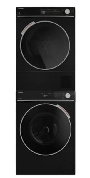 Sharp 295381 washer dryer Freestanding Front-load Black