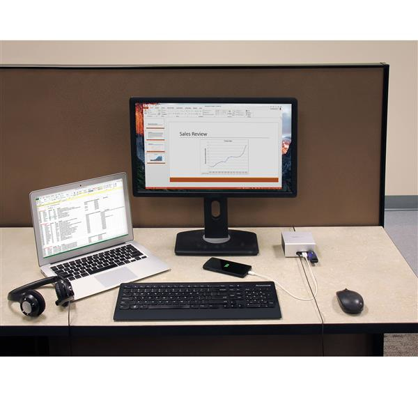 StarTech.com HDMI and DVI Dual-Monitor Docking Station for Laptops - Single 4K Support - USB 3.0 – image 4