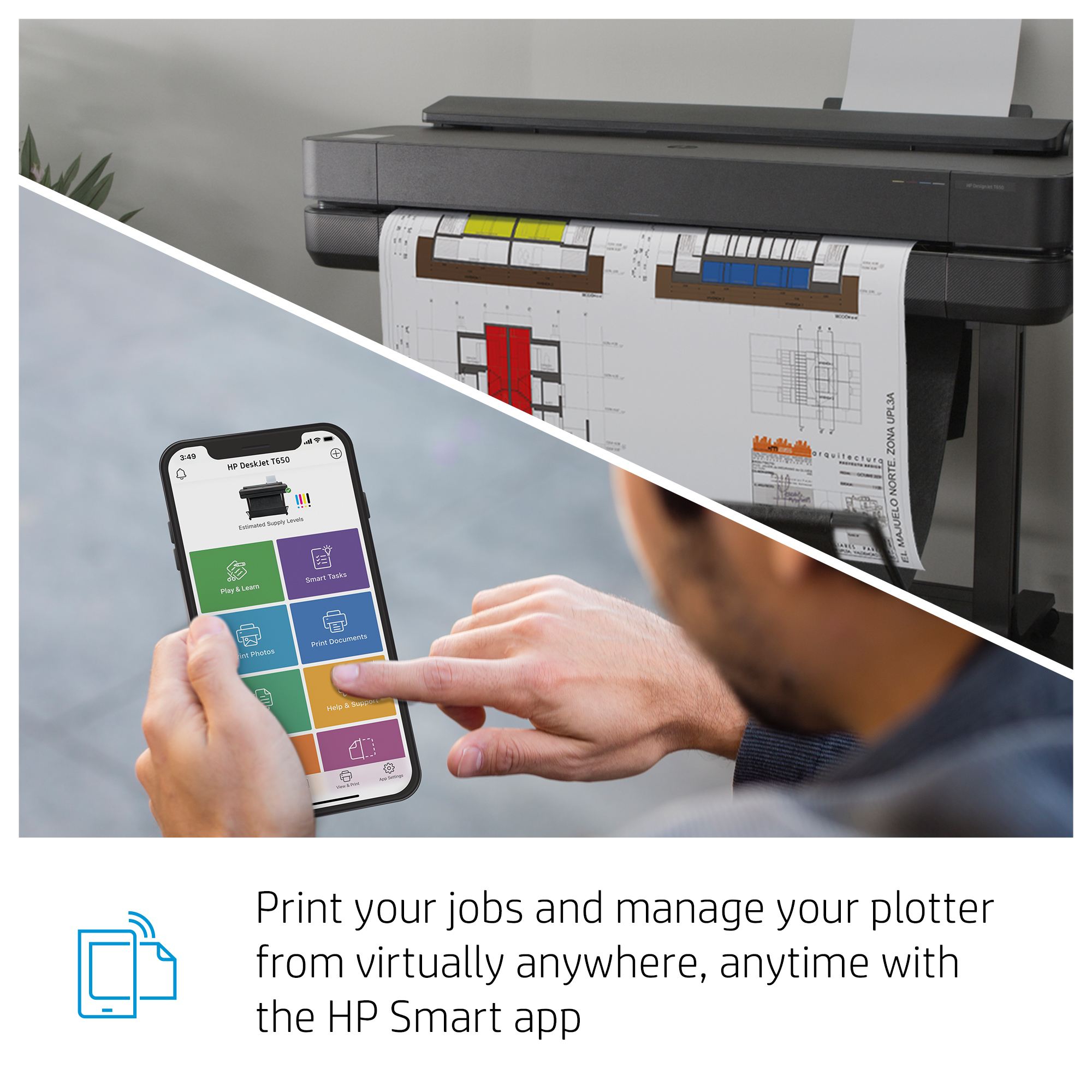 HP DesignJet T630 36-in Printer – image 9