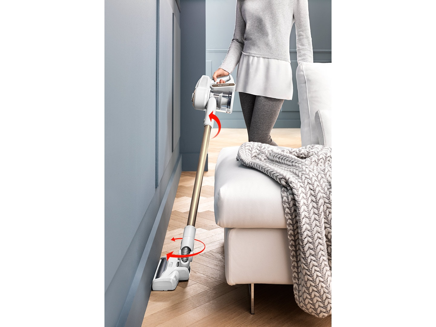 De’Longhi XLM416.WCG stick vacuum/electric broom Battery Dry EPA Bagless – image 4