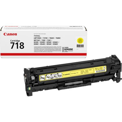 Canon CRG-718Y toner cartridge 1 pc(s) Original Yellow