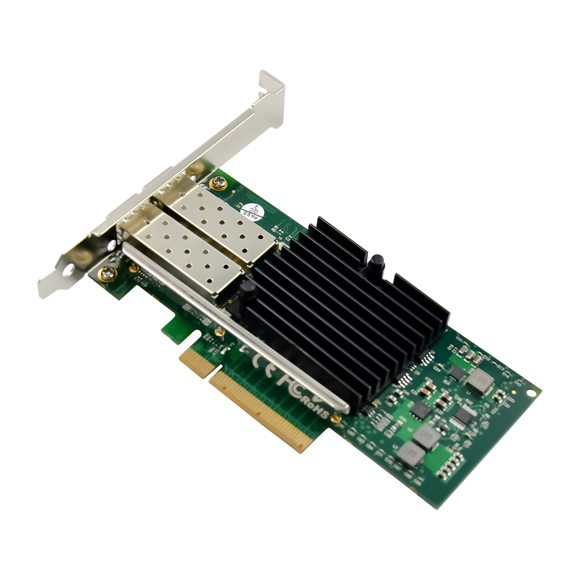 InLine Dual 10 Gigabit network card, 2x SFP+, PCIe x8, incl. LP bracket – image 2