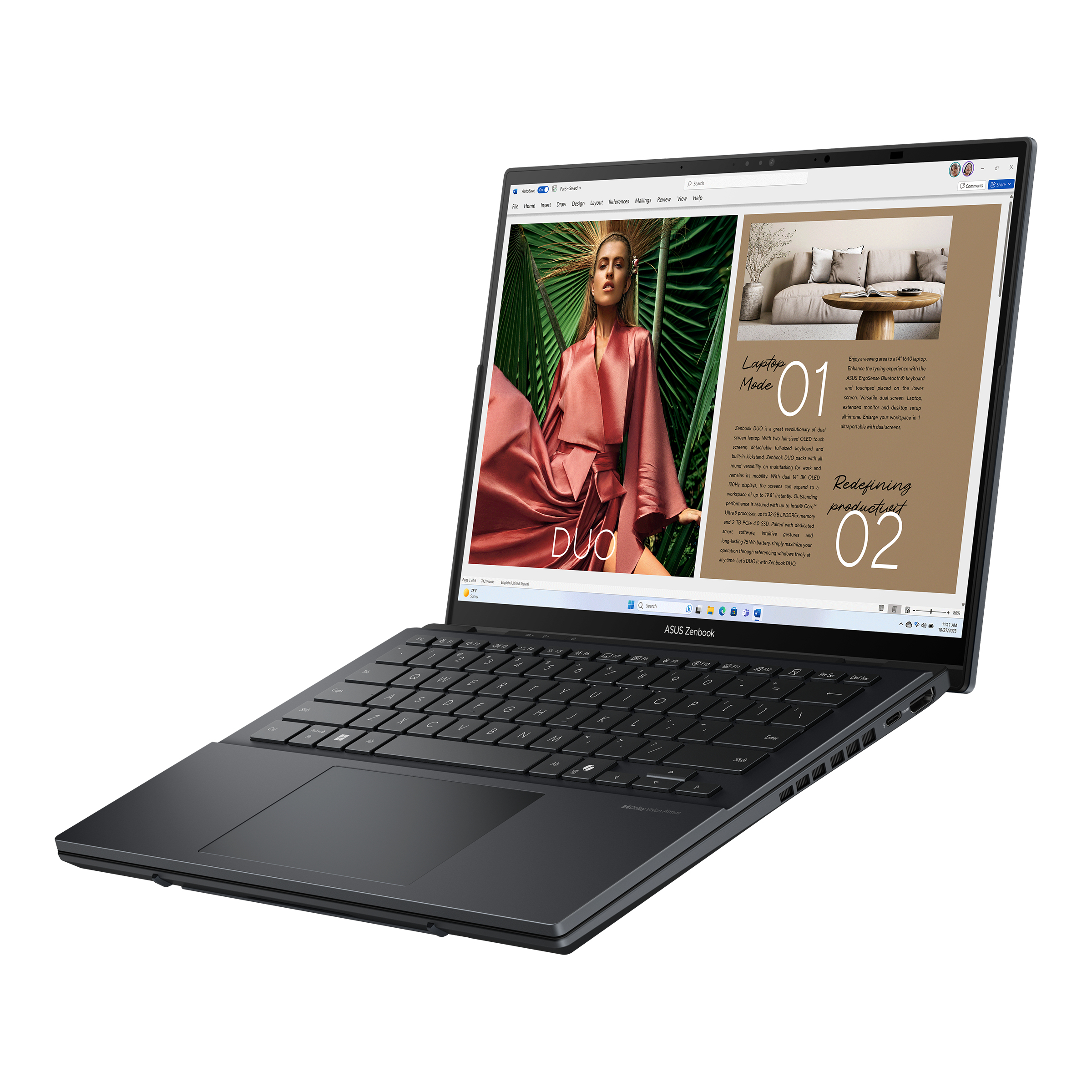 ASUS Zenbook Duo UX8406CA-PZ032W — weergave 2