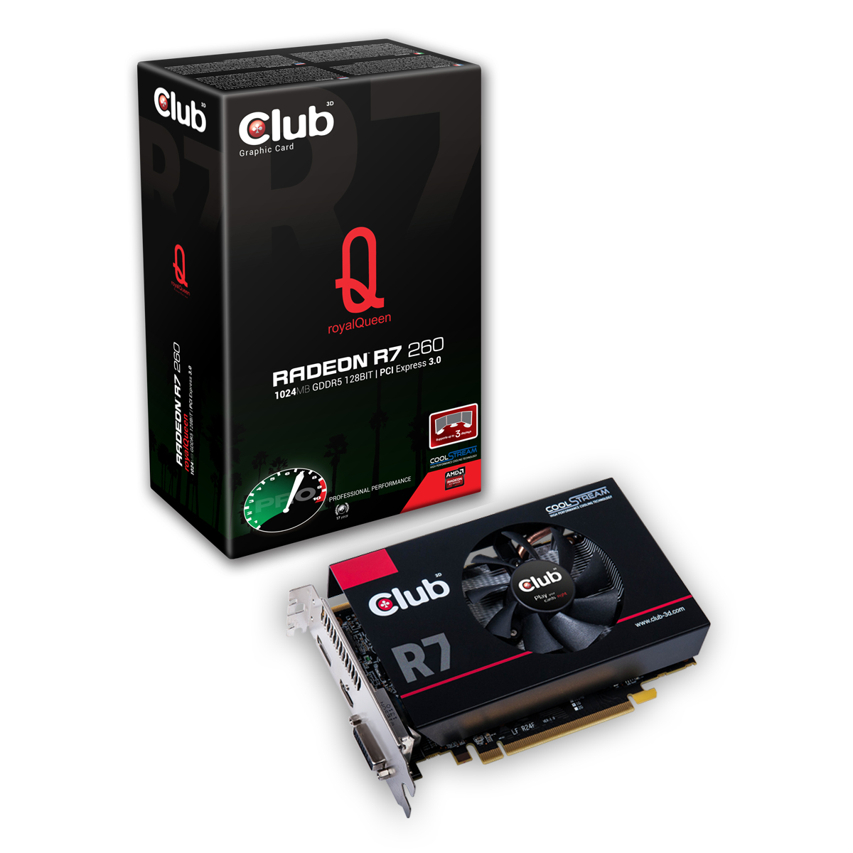 CLUB3D Radeon R7 260 royalQueen – image 1