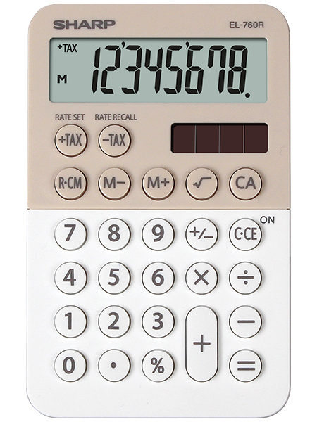 Sharp EL-760R calculator Desktop Financial Beige, White