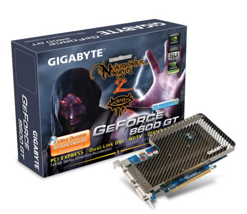 GIGABYTE GV-NX86T256H graphics card GeForce 8600 GT GDDR3