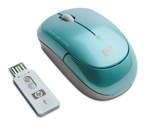 HP Turquoise Wireless Laser Mini Mouse – image 5