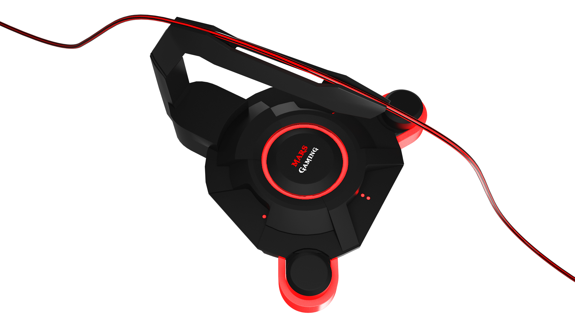 Mars Gaming MMS2 interface hub USB 3.2 Gen 1 (3.1 Gen 1) Type-A 5000 Mbit/s Black, Red – image 6