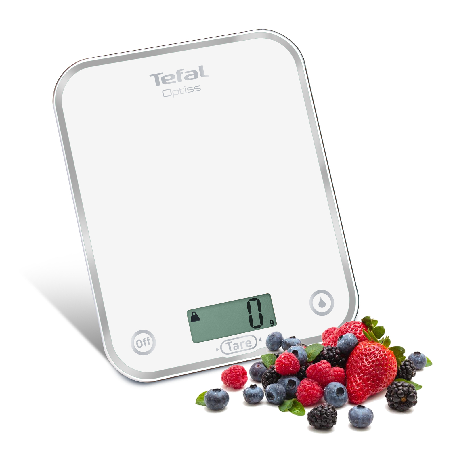 Tefal Optiss BC5000V2 kitchen scale White Countertop Rectangle Electronic kitchen scale