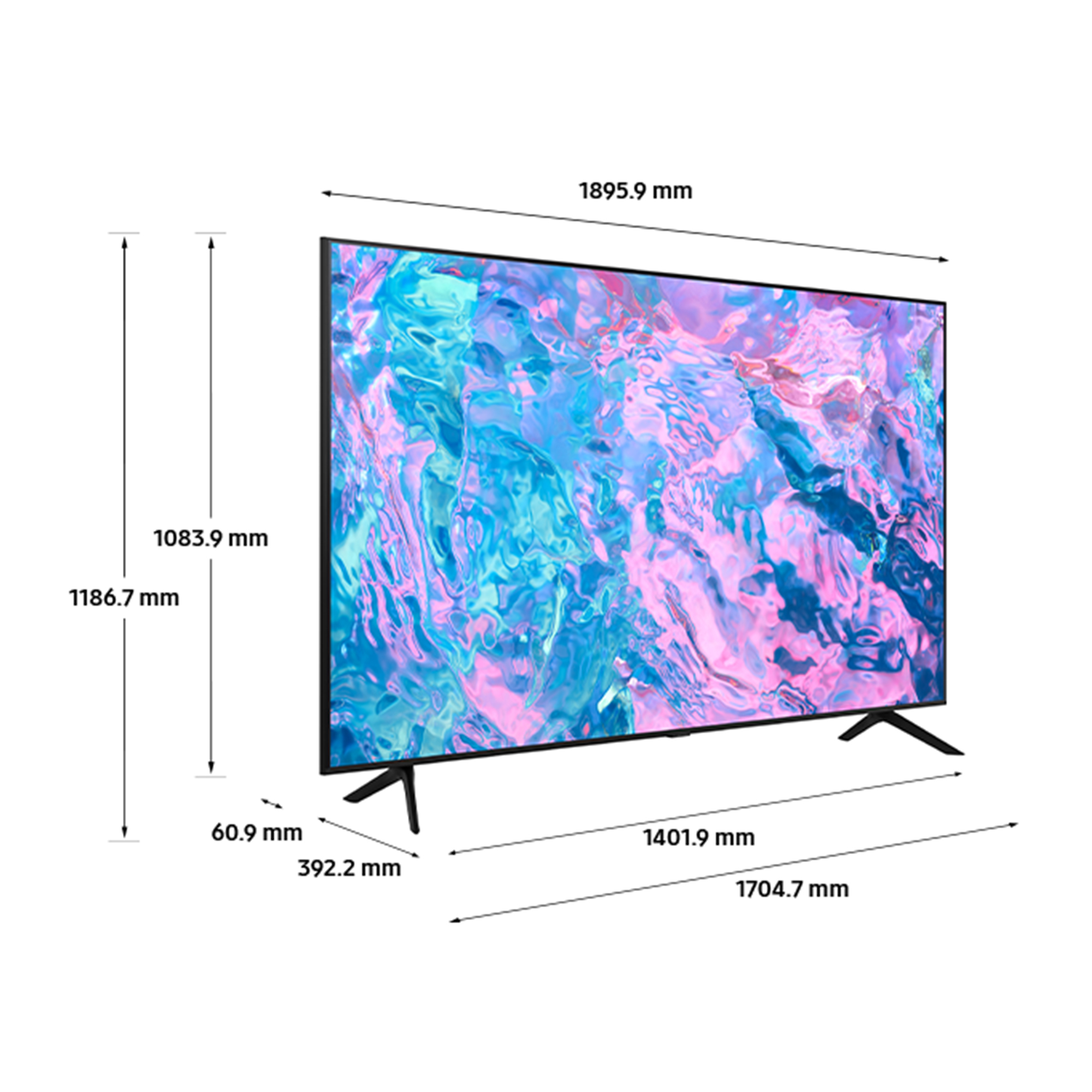 Samsung Series 7 UE85CU7100KXXU TV 2.16 m (85") 4K Ultra HD Smart TV Wi-Fi Black – image 2
