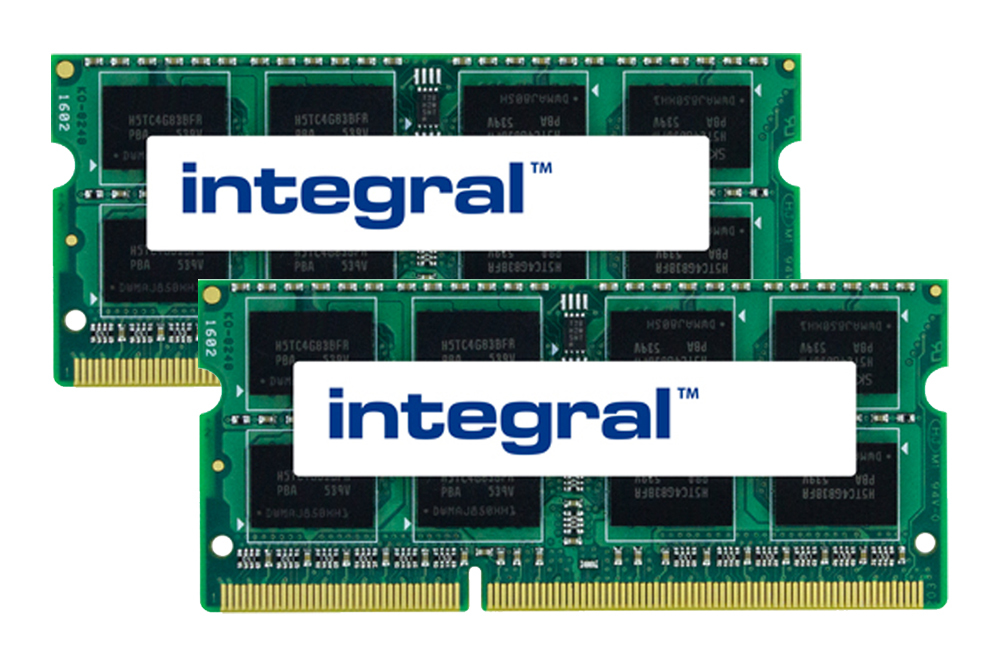 Integral 8GB (2X4GB) LAPTOP RAM MODULE KIT DDR3 1600MHz SODIMM EQV. TO RAM1600DDR3L-4GBX2 FOR SYNOLOGY