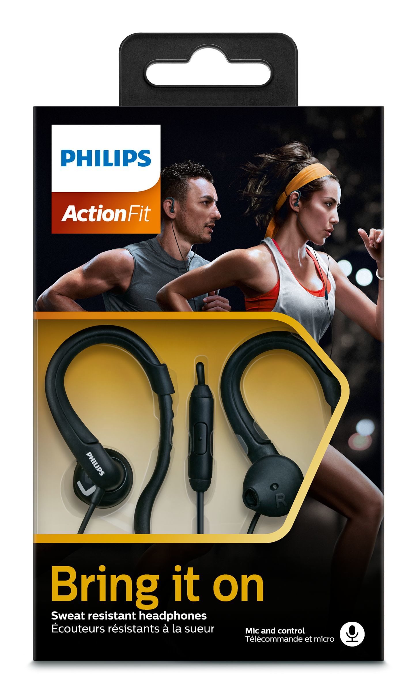 Philips ActionFit Sports headphones with mic SHQ1255TBK/00 – image 2