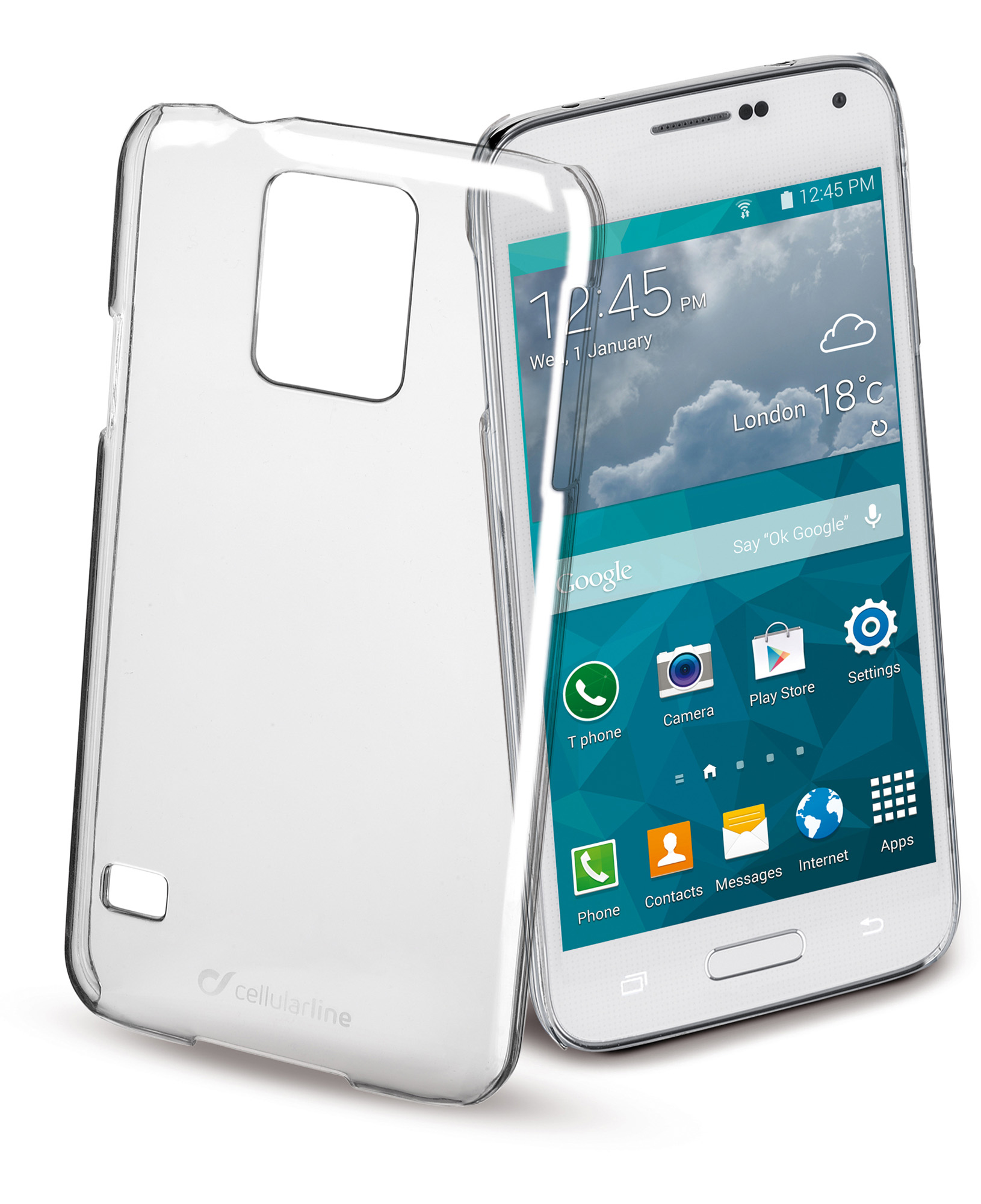Cellularline Invisible Galaxy S5 Mini- Transparent