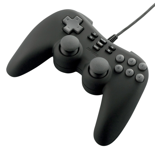 Buffalo BSGP1601BK Gaming Controller Black USB Gamepad Analogue / Digital PC