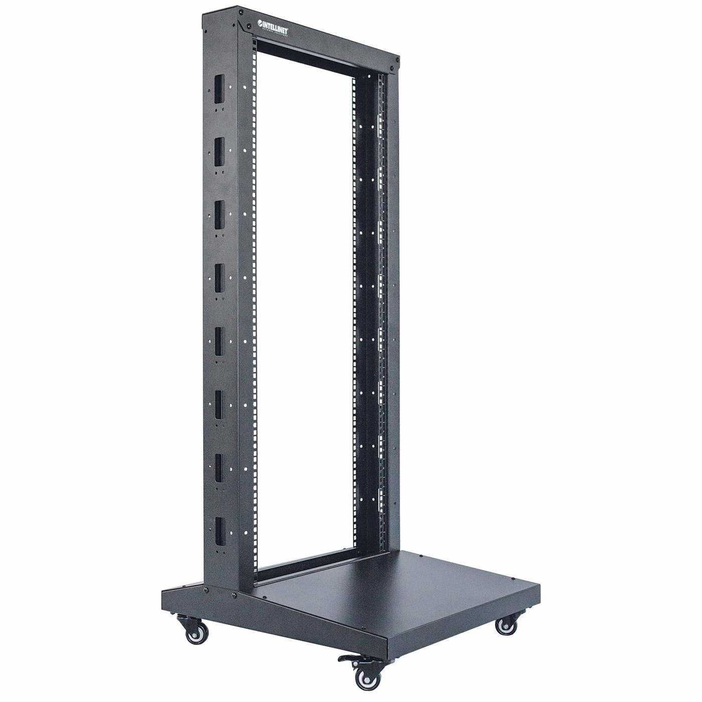 Intellinet Network Rack - 2-Post Open Frame, 48U, Black, Flatpack – image 2