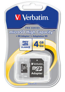 Verbatim Micro SDHC 4GB - Class 6