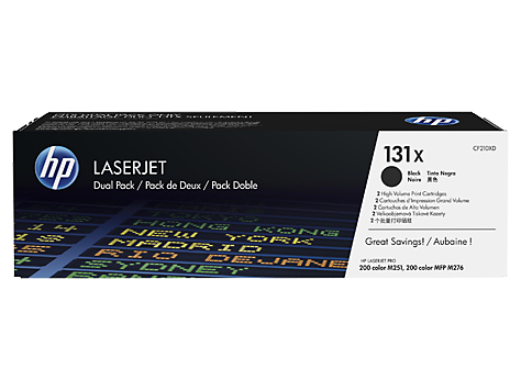 HP CF210XD toner cartridge 2 pc(s) Original Black