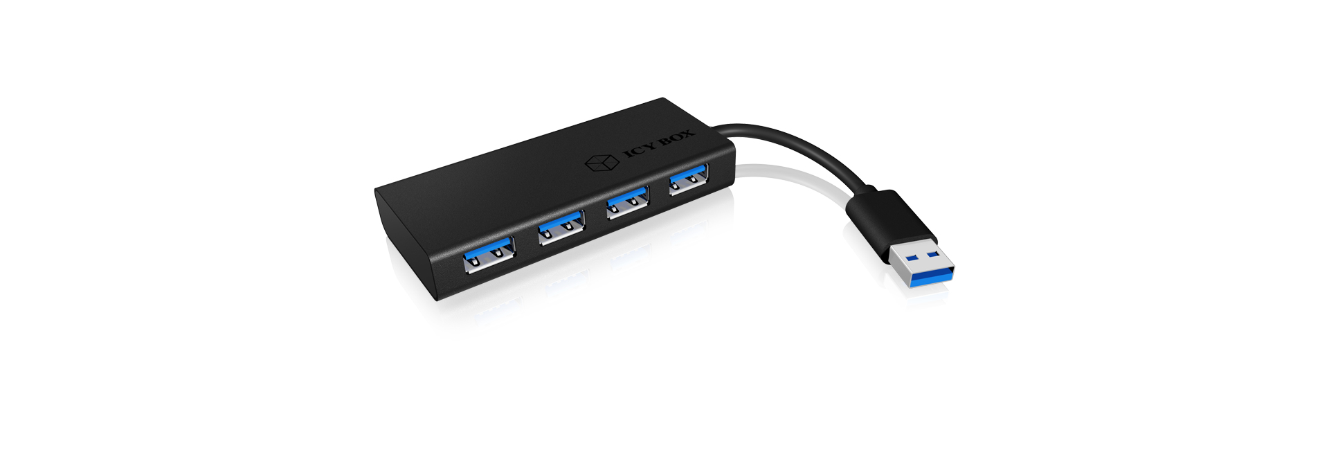 ICY BOX IB-AC6104-B USB 3.2 Gen 1 (3.1 Gen 1) Type-A 5000 Mbit/s Black – image 1