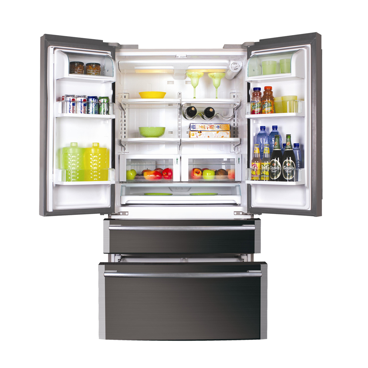 Haier HB21-FWRSSAA side-by-side refrigerator Freestanding – image 2
