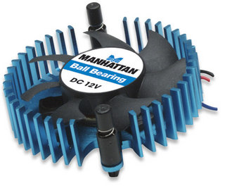 Manhattan 701334 computer cooling system Graphics card Cooler Black, Blue – image 3