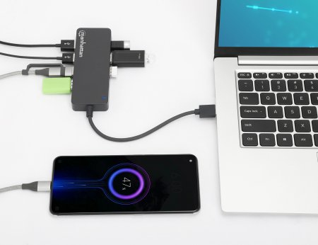 Manhattan USB-A Dock/Hub, Ports (x7): USB-A (x7), 5 Gbps (USB 3.2 Gen1 aka USB 3.0), External Power Supply Not Needed, Cable – image 5