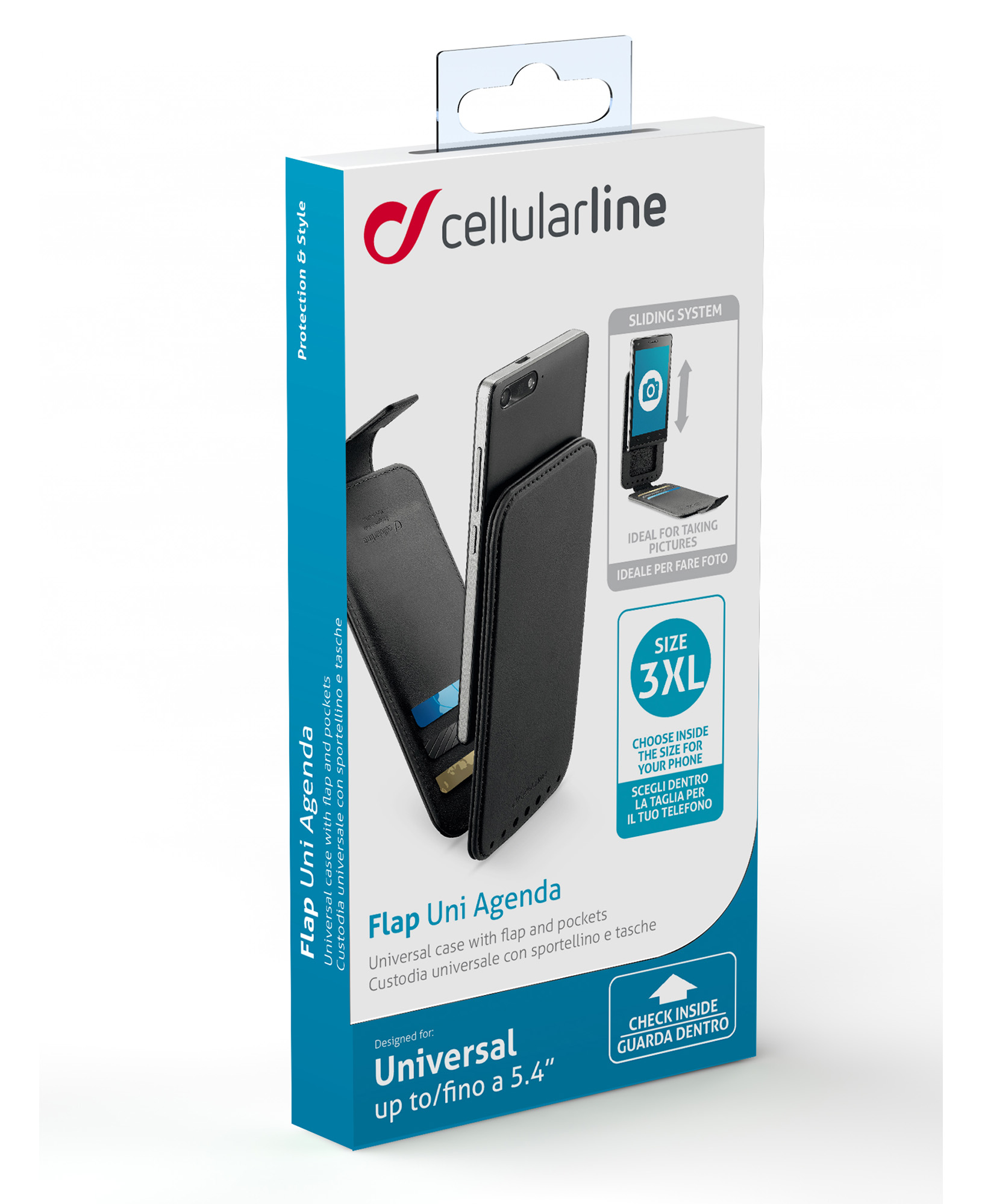 Cellularline Flap Uni Agenda - Smartphones up to 5.4” – image 2