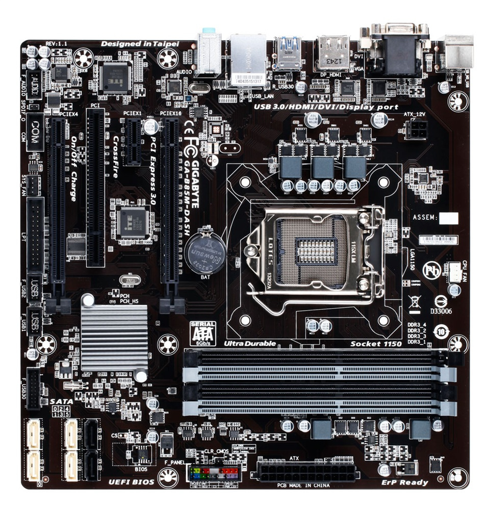GIGABYTE GA-B85M-DASH (rev. 1.1) – image 2