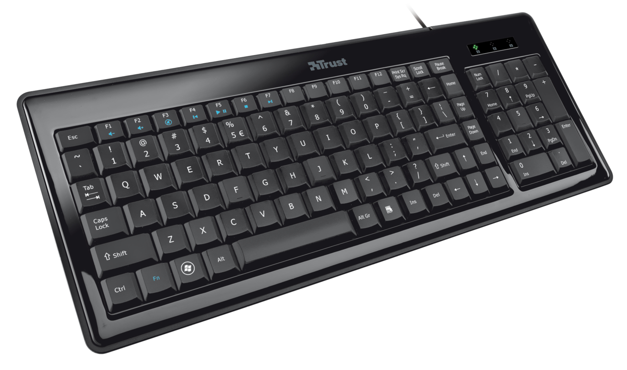 Trust Gracia keyboard Home USB Black