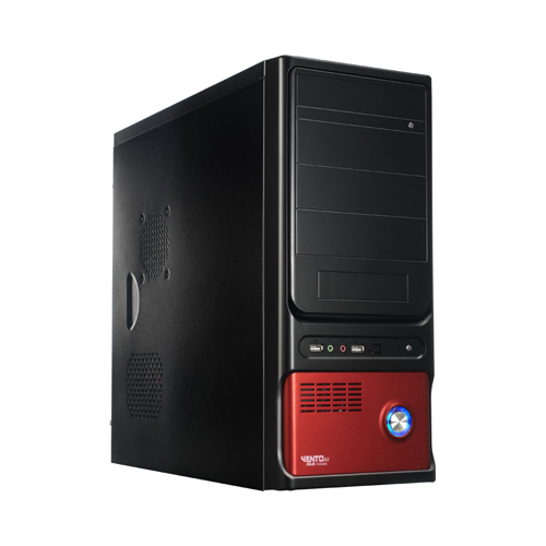 ASUS TA-8H2 Midi Tower Black, Red