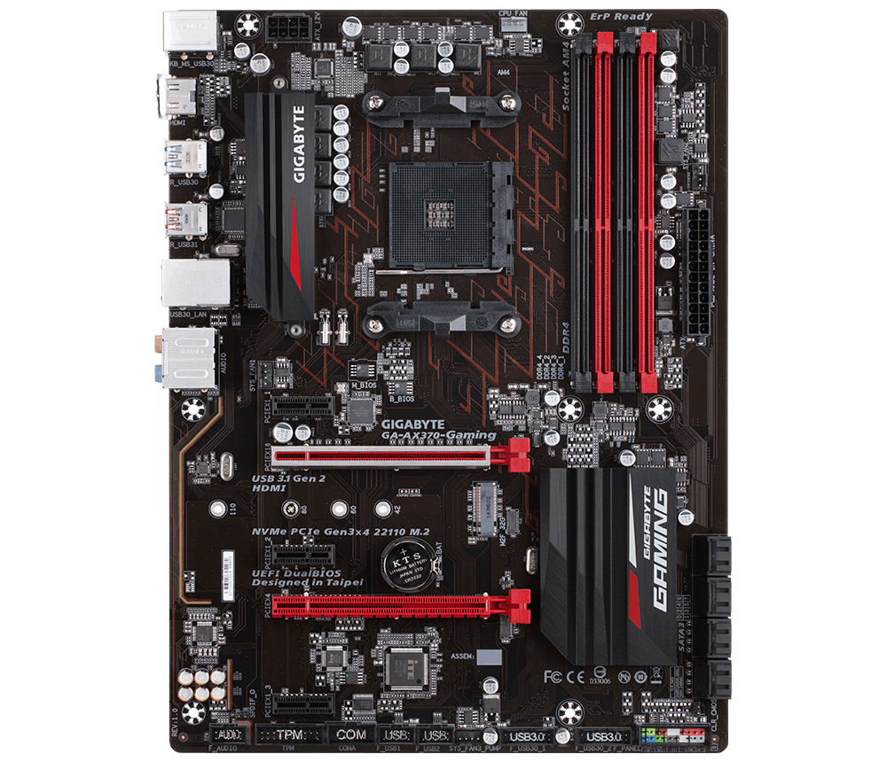 GIGABYTE GA-AX370-GAMING motherboard AMD X370 Socket AM4 ATX – image 4