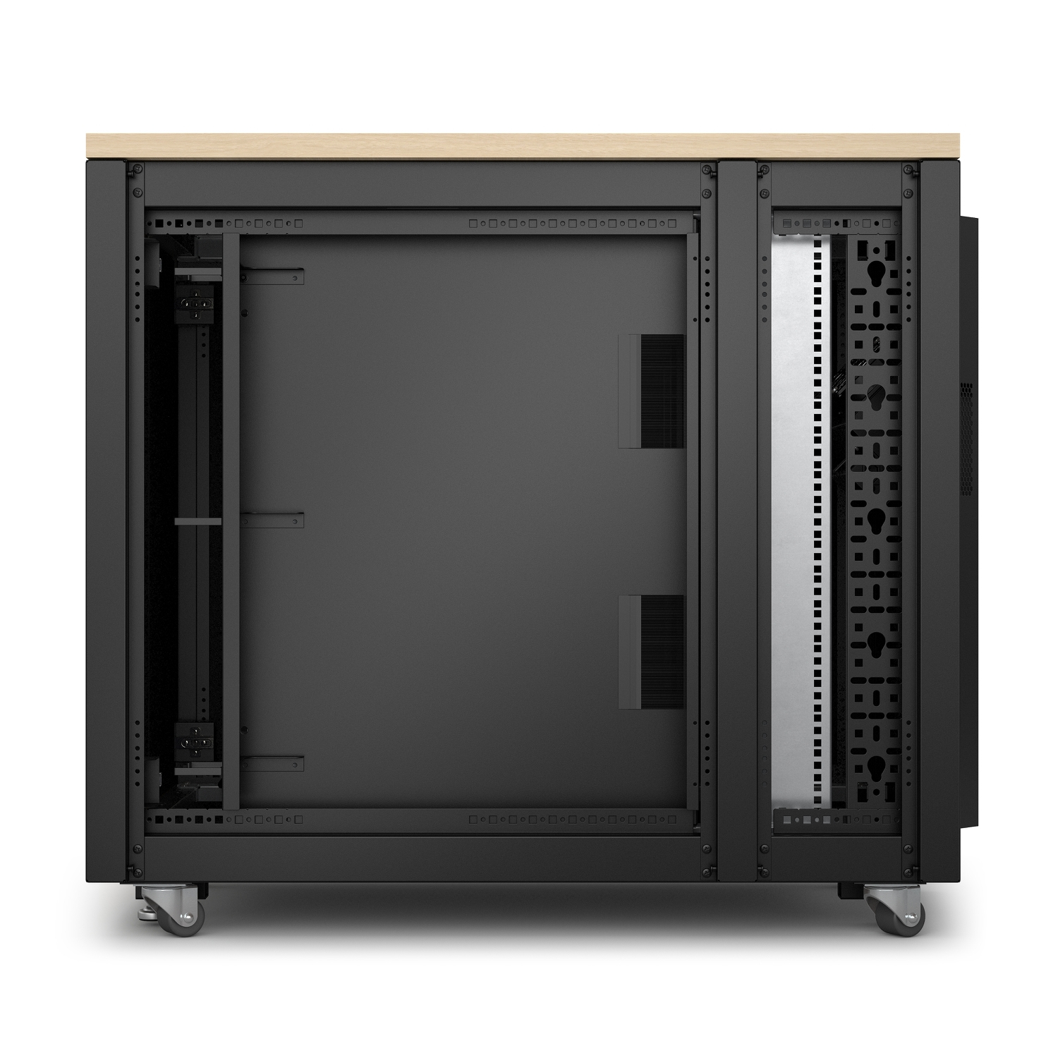 APC AR4017A rack cabinet 17U Freestanding rack Black, Maple colour – image 5