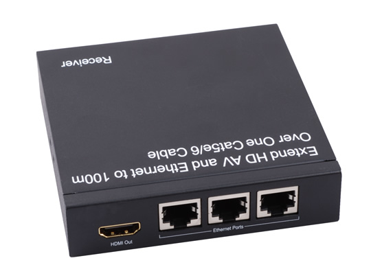 Microconnect HDMEX100 network extender Network transmitter & receiver Black – image 5