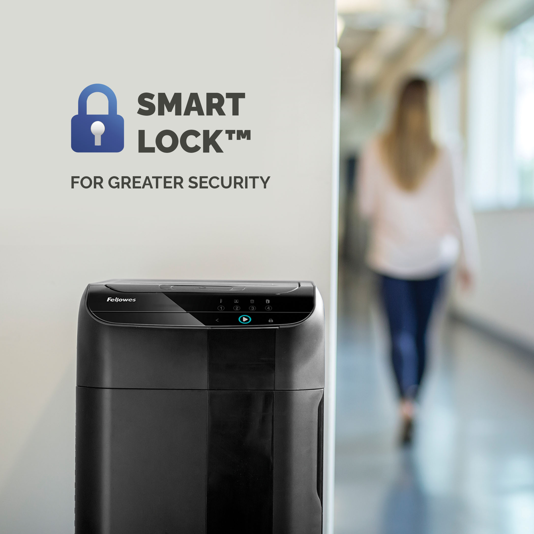 صورة Fellowes AutoMax 350C 350 ورقة آلي التغذية تمزيق متقاطع مع سلة 68 لتر، مستوى الأمان P4