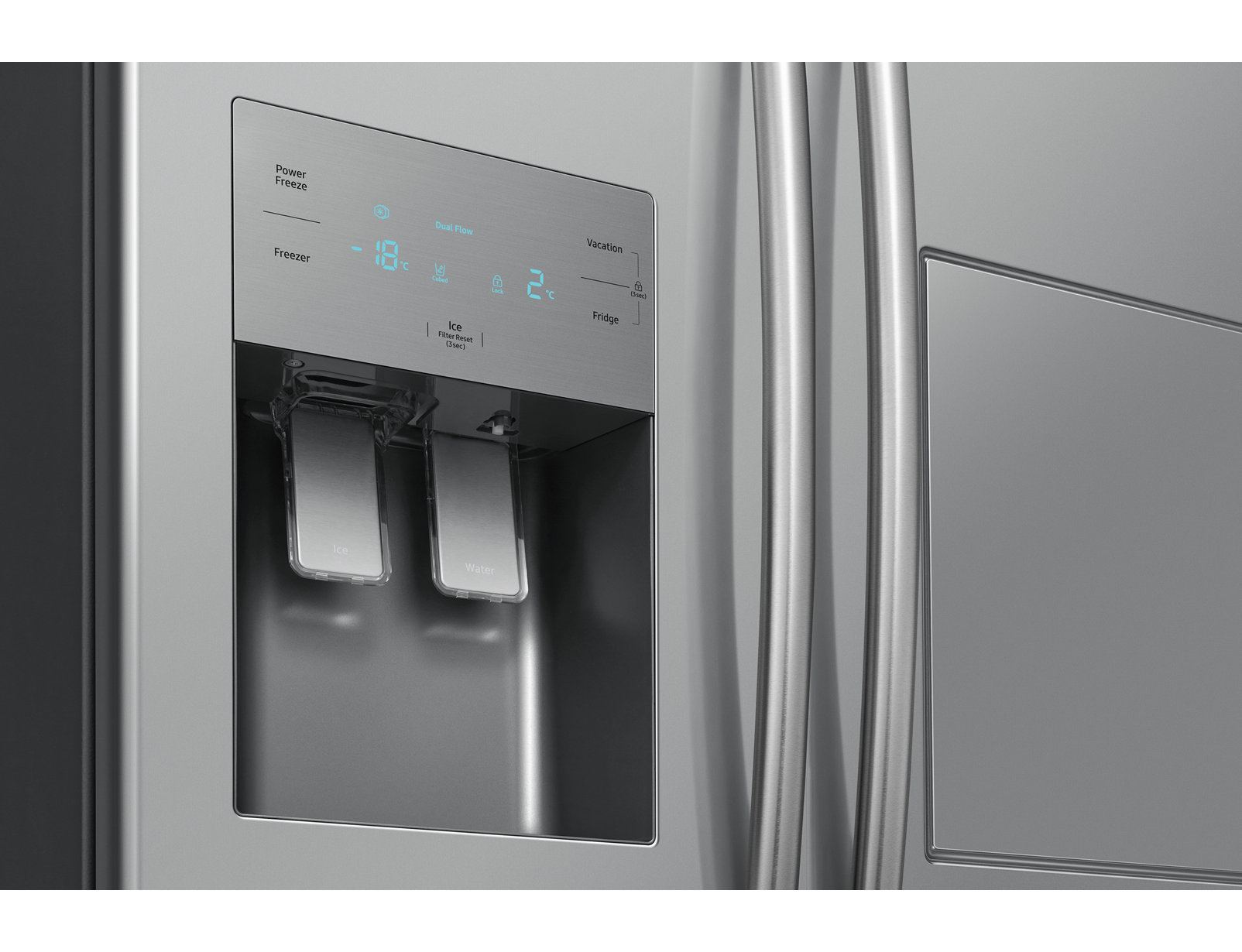 Samsung RS50N3803SA side-by-side refrigerator Freestanding – image 6