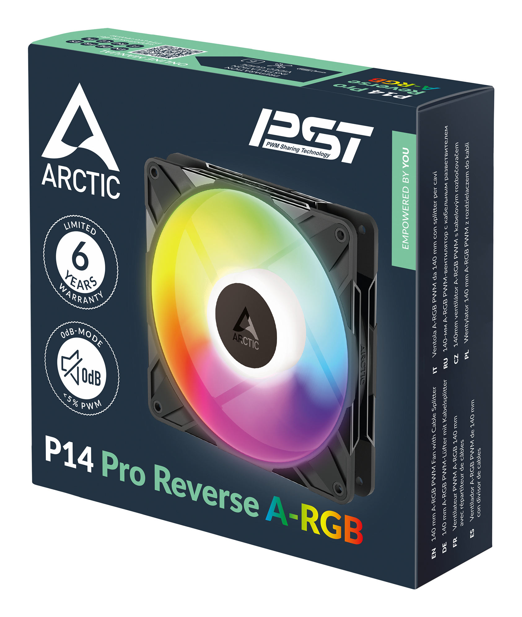 ARCTIC Lüfter 140*140*27 P14 Pro Reverse A-RGB Lüfter
