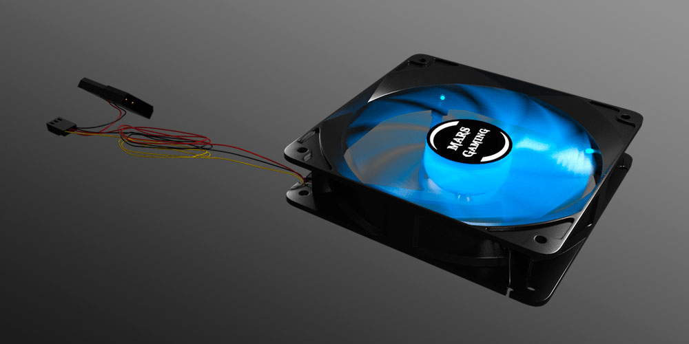 Mars Gaming MF12B computer cooling system Computer case Fan – image 2