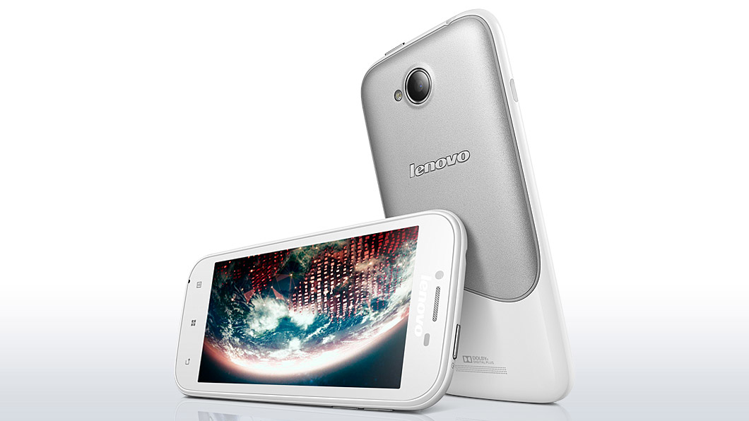 Lenovo A706 11.4 cm (4.5") Dual SIM Android 4.1 3G 1 GB 4 GB 2000 mAh White – image 1