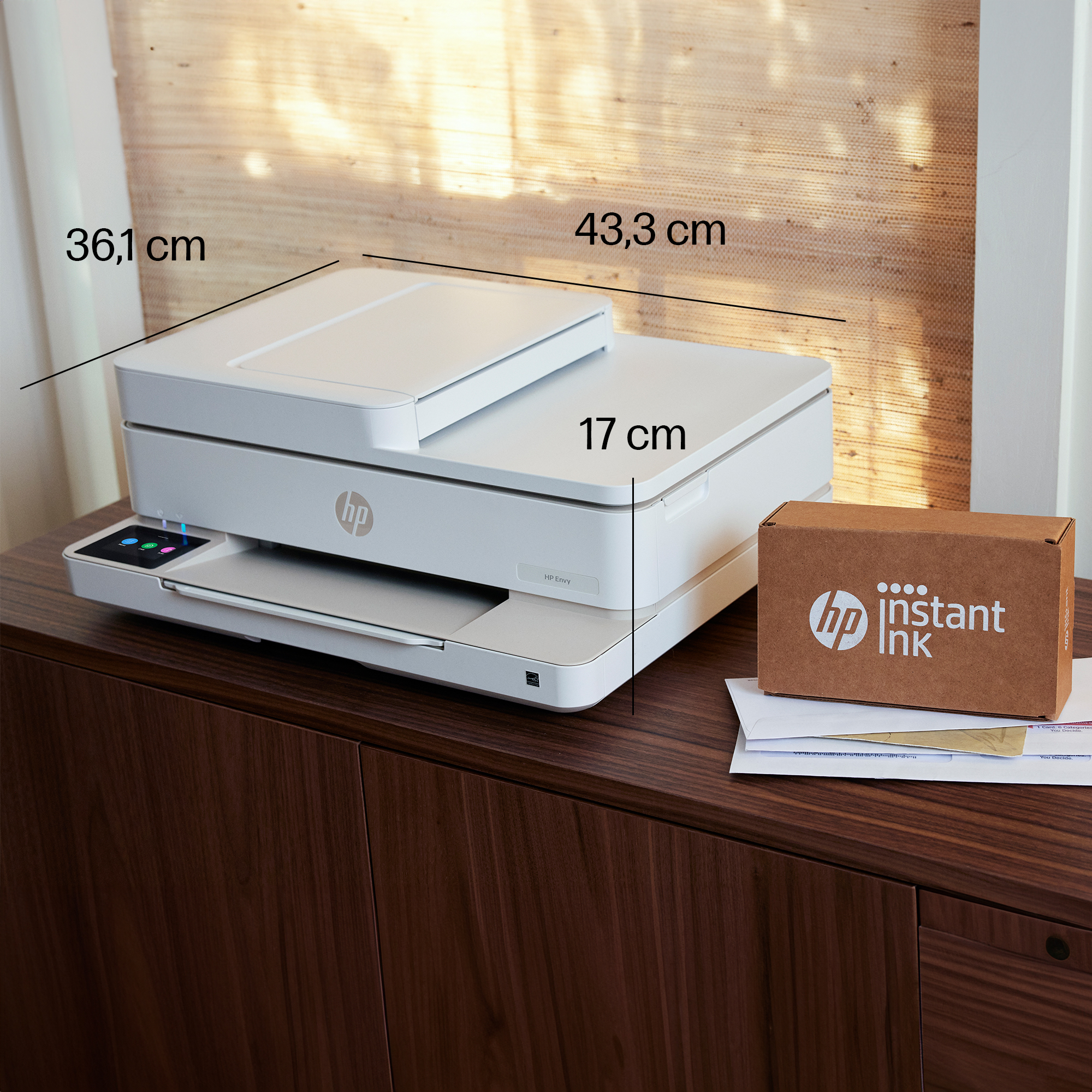HP ENVY 6532e Sem fios All-in-One Cor Impressora, Instant Ink; Impressão de fotografias — miniatura 3