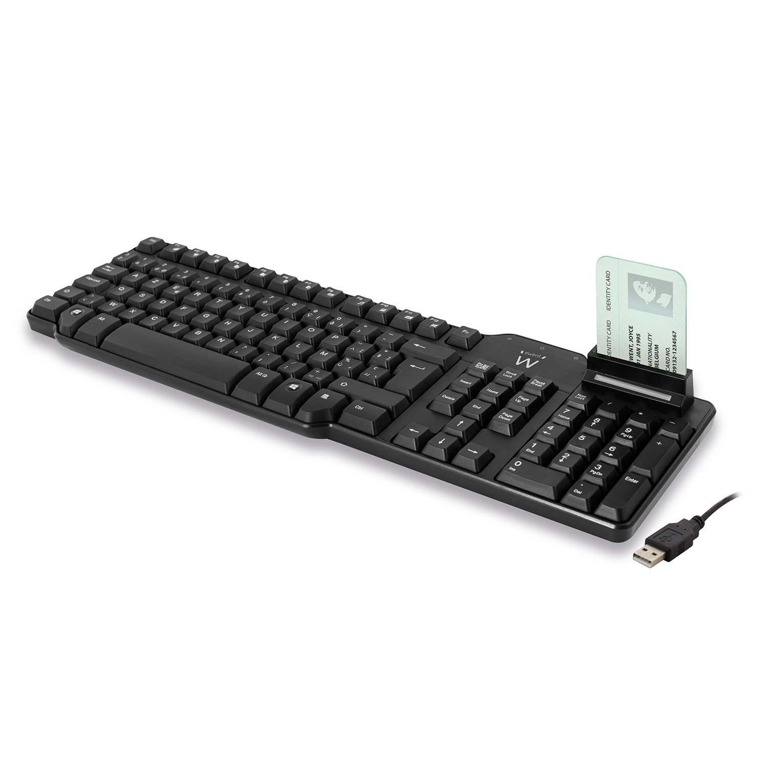 Ewent EW3252 keyboard Home USB QWERTY Spanish Black – image 2