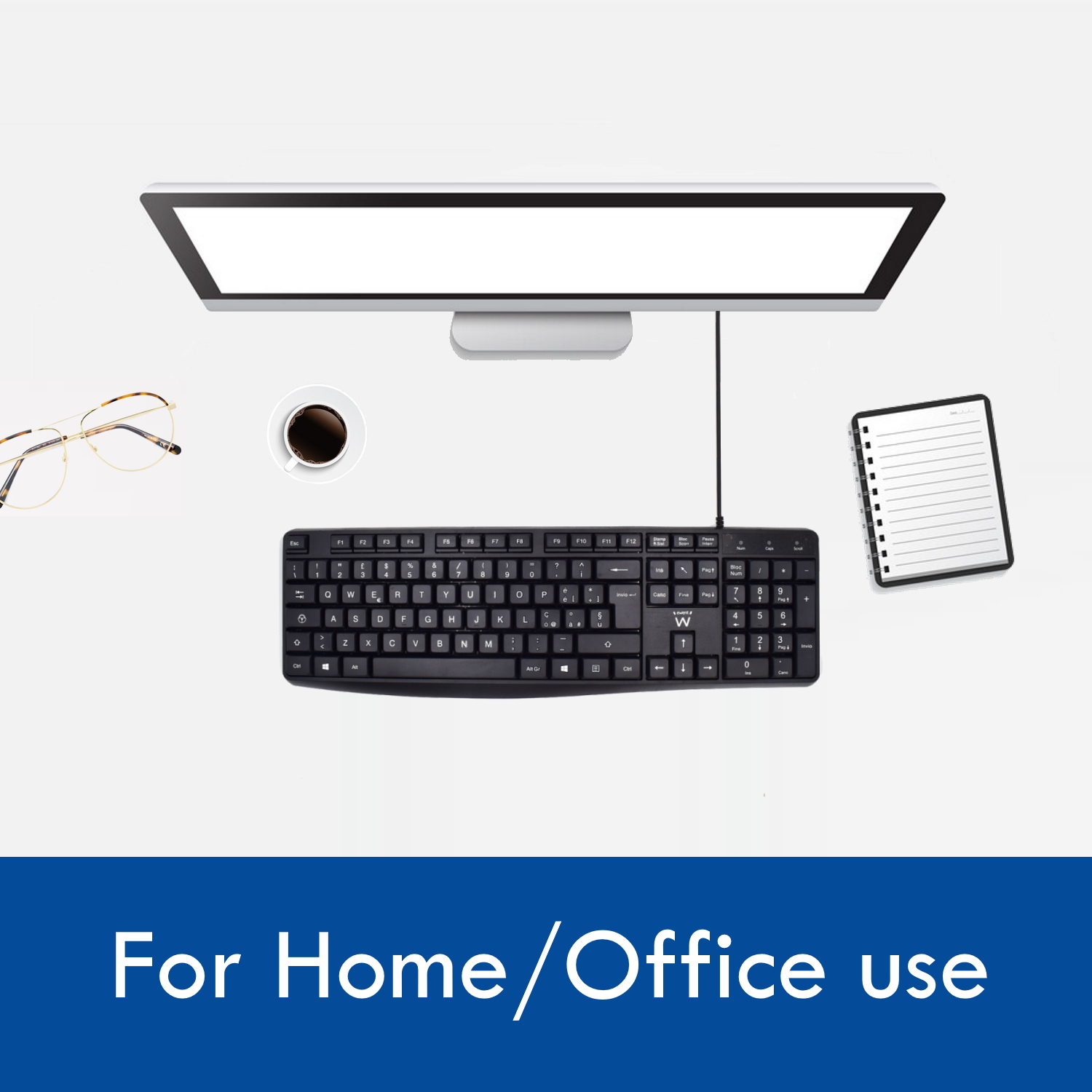 Ewent EW3000 keyboard Office USB QWERTY Italian Black – image 3
