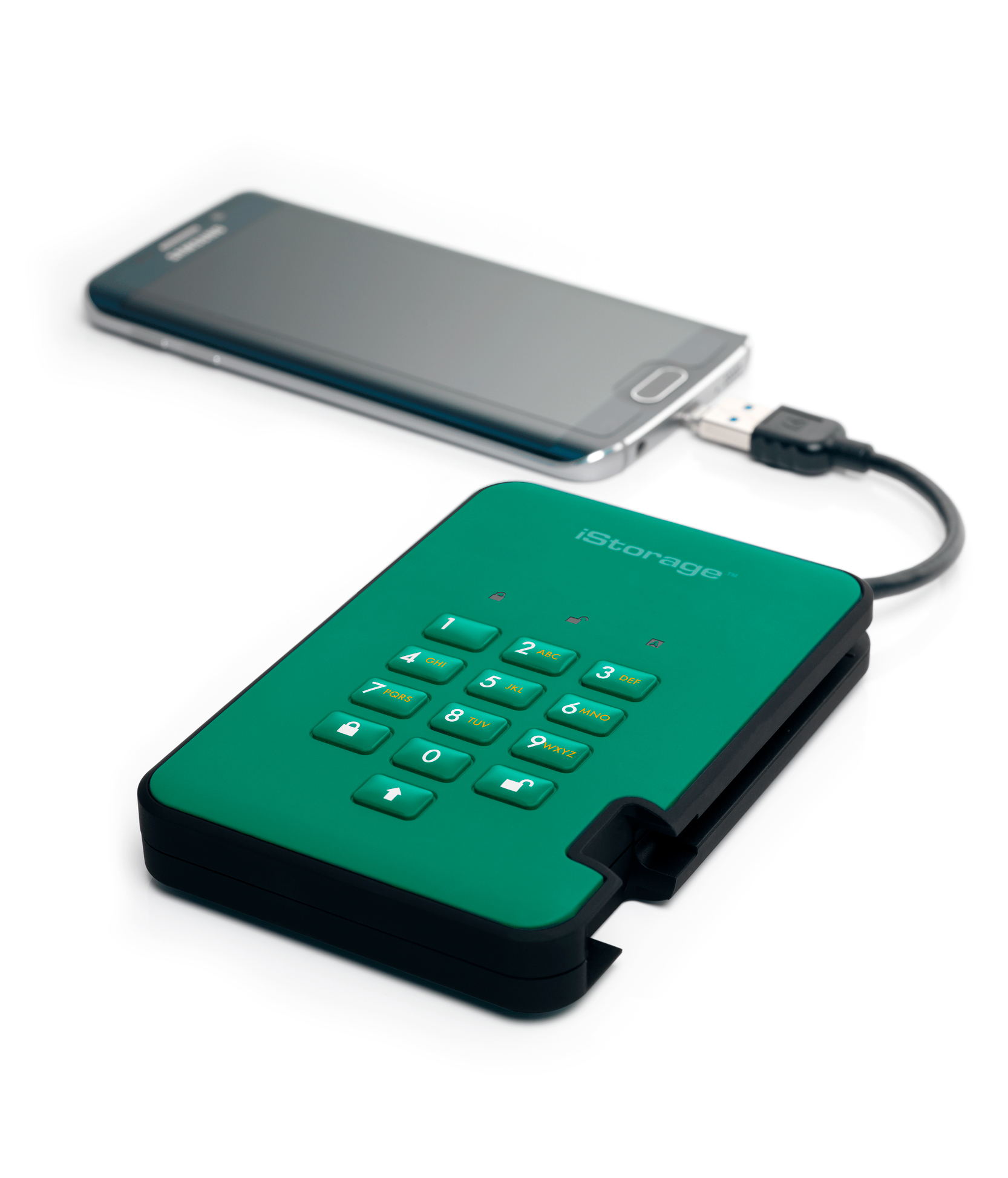 iStorage diskAshur² SSD 16TB Green | Secure Portable Solid State Drive |AES-XTS 256-bit Hardware Encryption | PIN protected | OS & Platform Independent | TAA Compliant |Brute force hack defence | Dust/Water Resistant image 7