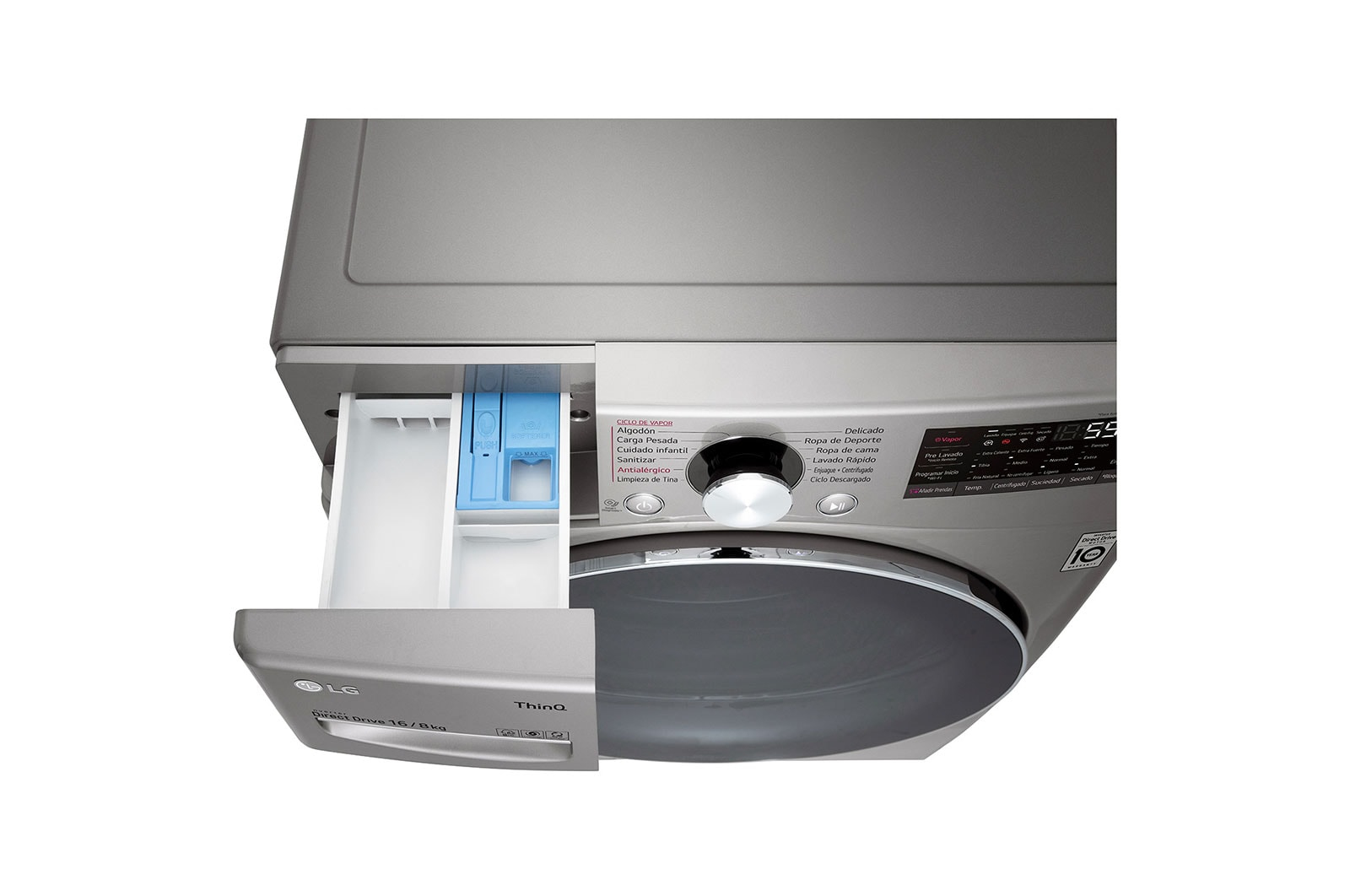LG WD16SG2S6 washer dryer Freestanding Front-load Silver – image 6