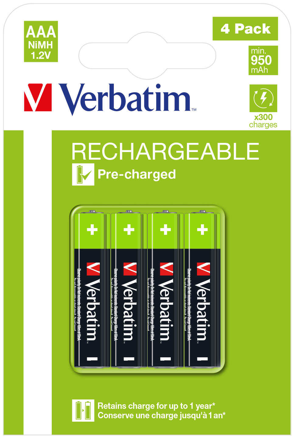 Verbatim Premium - Batterie 4 x AAA / HR03