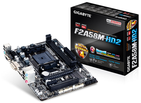 GIGABYTE GA-F2A58M-HD2 motherboard AMD A58 Socket FM2+ micro ATX – image 1