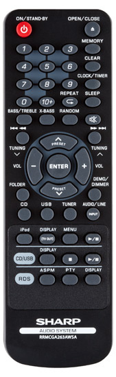 Sharp XL-HF201PHBK home audio system Home audio mini system – image 4