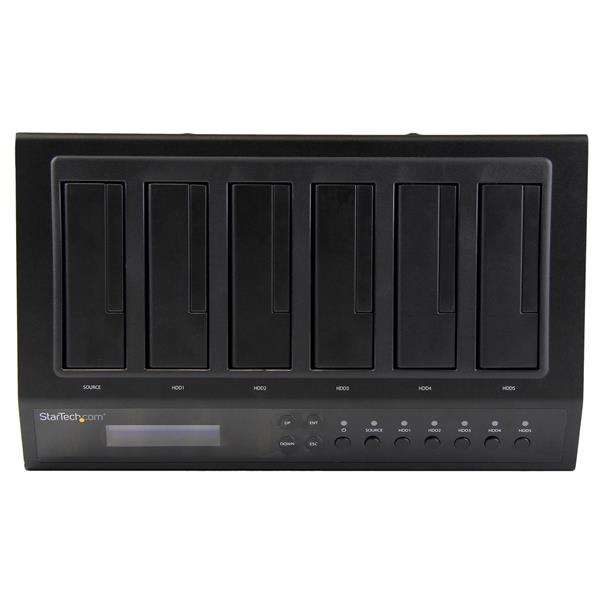 StarTech.com USB 3.0 / eSATA 6-Bay Hard Drive Duplicator Dock - 1:5 HDD / SSD Cloner and Eraser – image 3