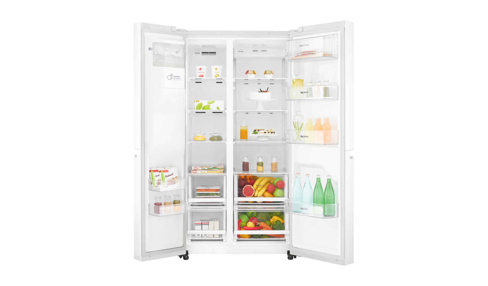 LG GSL760SWXV side-by-side refrigerator Freestanding – image 7